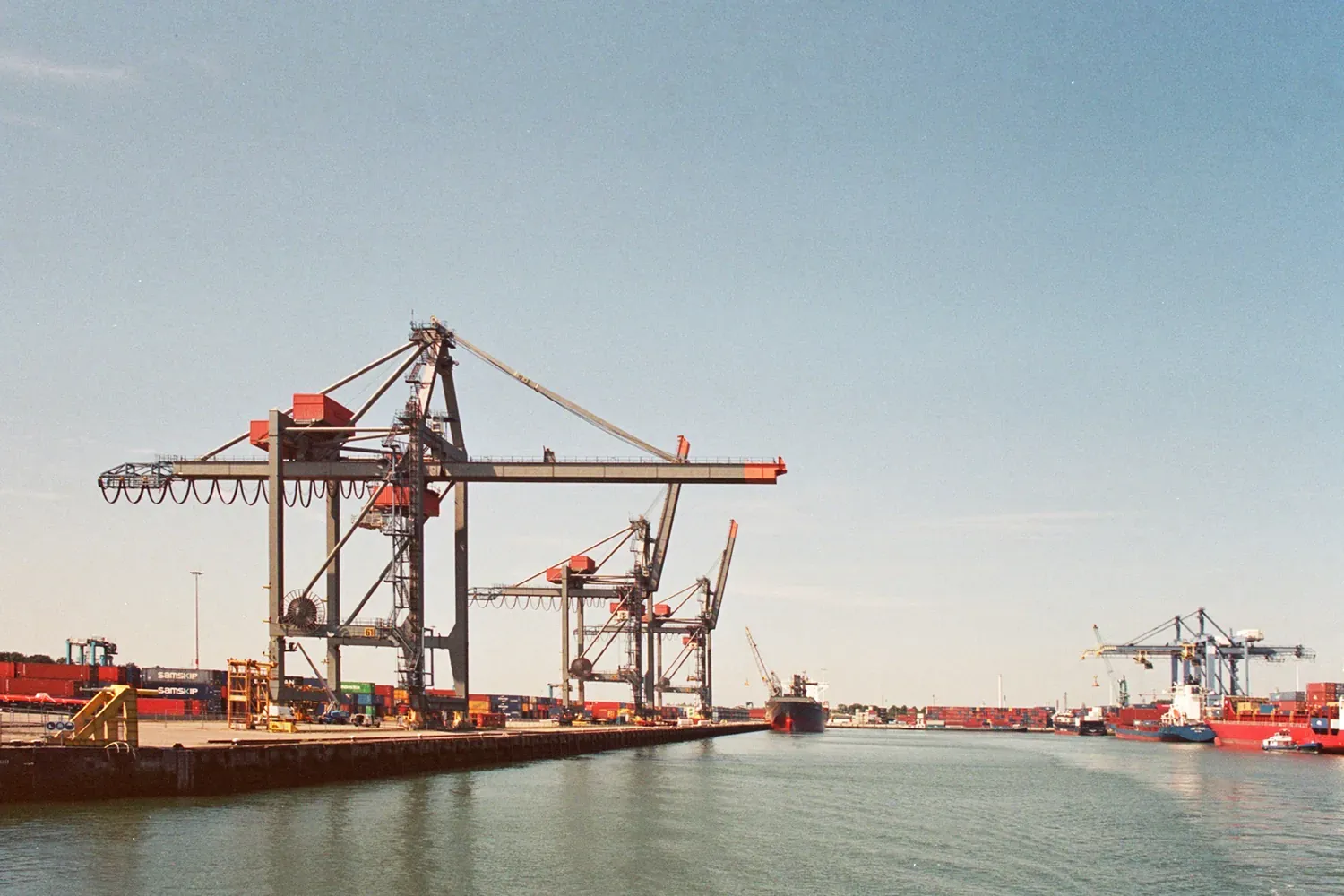 Analog portra400 port Haven van Rotterdam